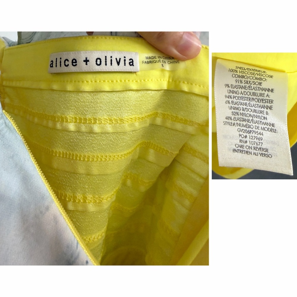 Alice + Olivia x Kidsuper Milan Asymmetric Maxi Dress Gown Colms Painting 8 - Picture 3 of 16